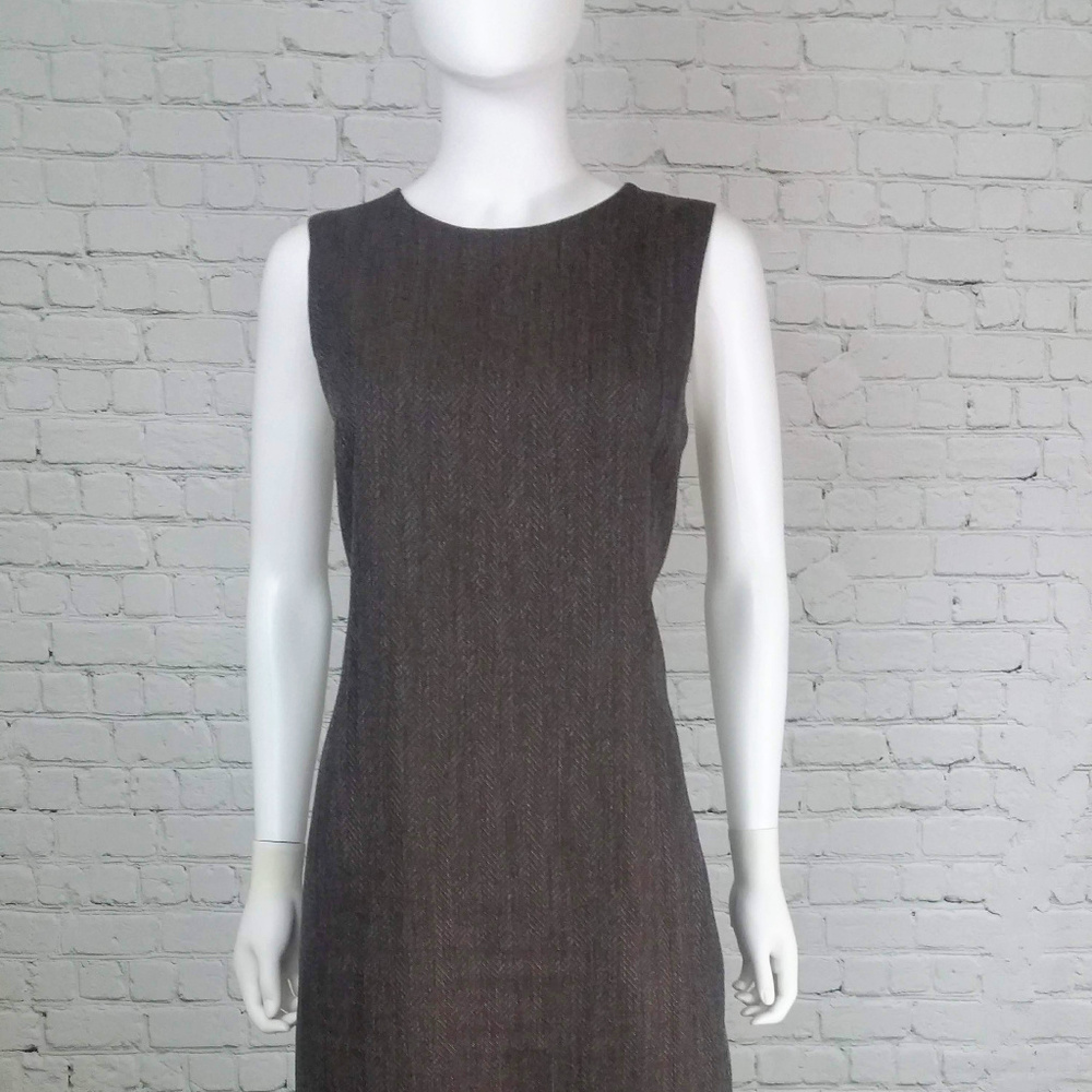 Herringbone Dress "Platinum by Larry Levine"